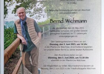 In Memoriam Bernd Wichmann