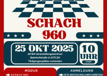 Ankündigung: Schach 960 Turnier in Zirl