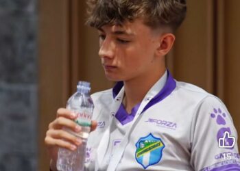 Noah Benedikt auf seiner 1. Jugend-Weltmeisterschaft