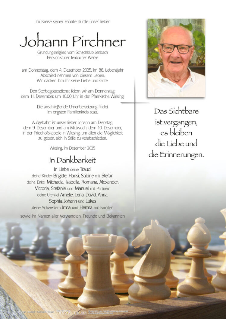 In Memoriam Johann Pirchner