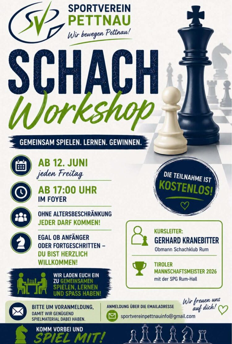 Schach – Workshop im Oberland
